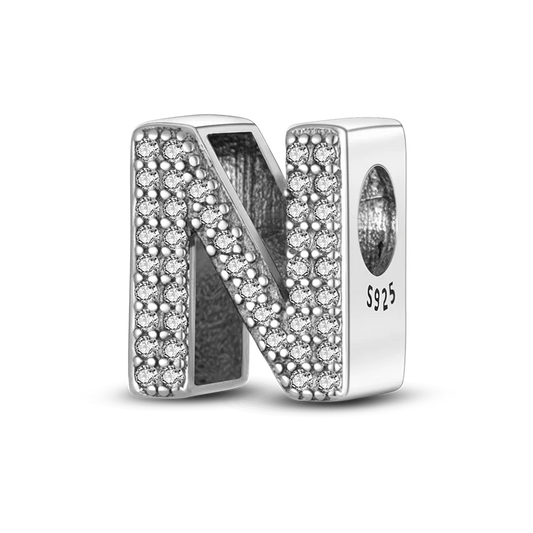 925 Sterling Silver Alphabet Charms