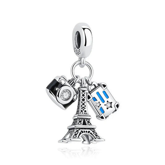 925 Sterling Silver Travel Charms