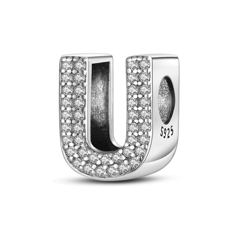 925 Sterling Silver Alphabet Charms