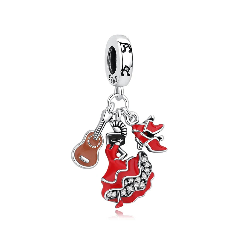 925 Sterling Silver Travel Charms