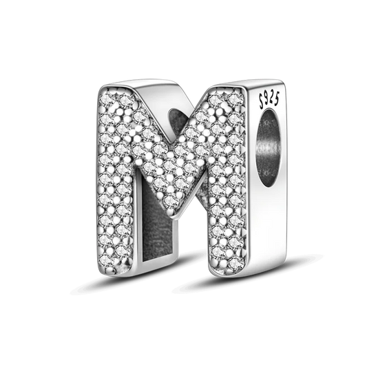 925 Sterling Silver Alphabet Charms