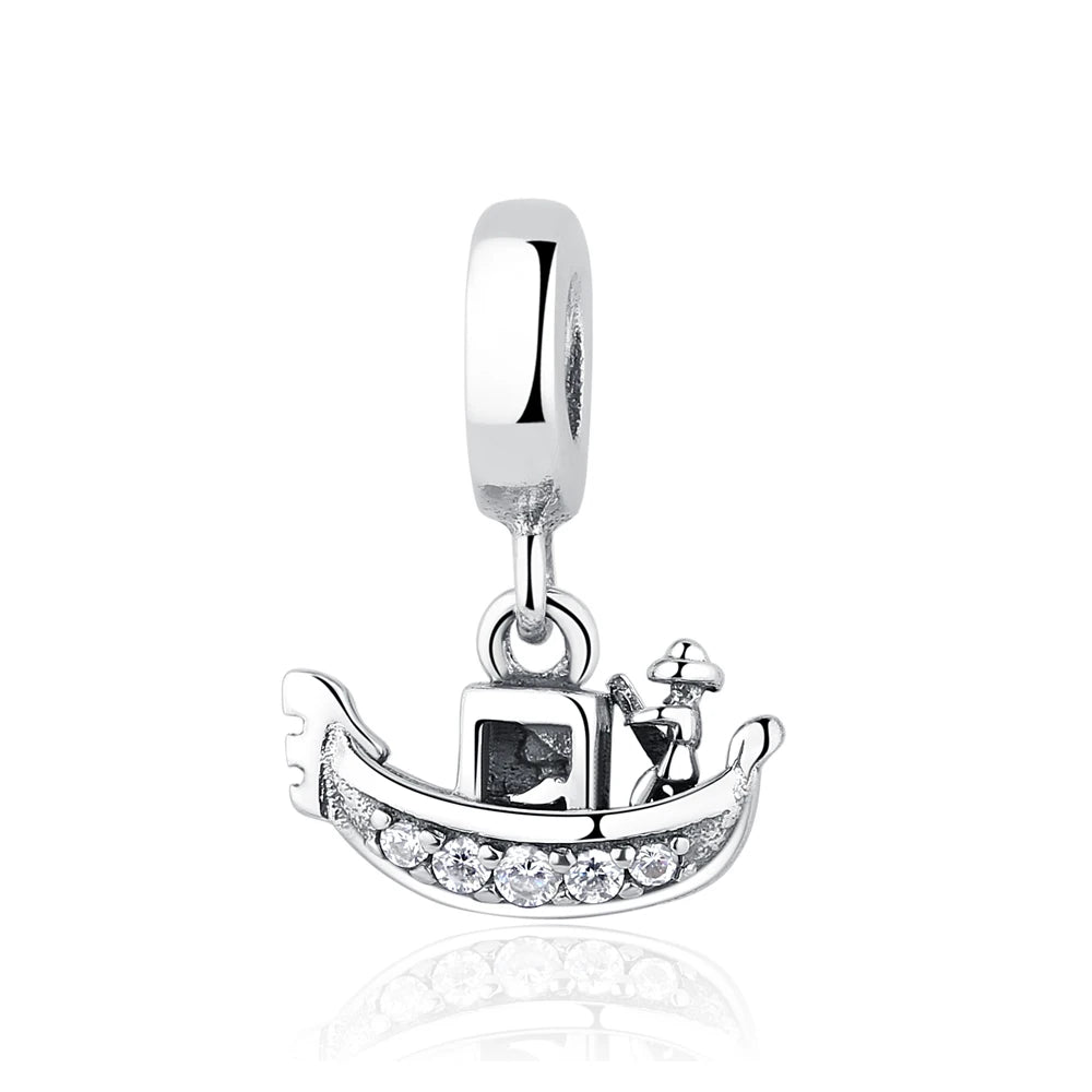 925 Sterling Silver Travel Charms