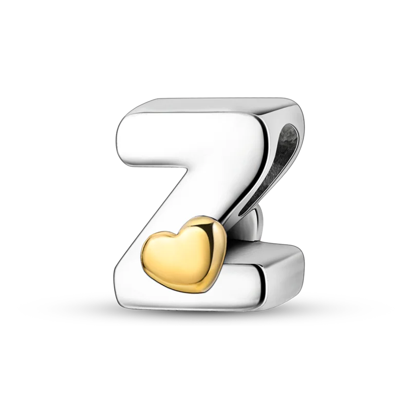 925 Sterling Silver Alphabet Charms