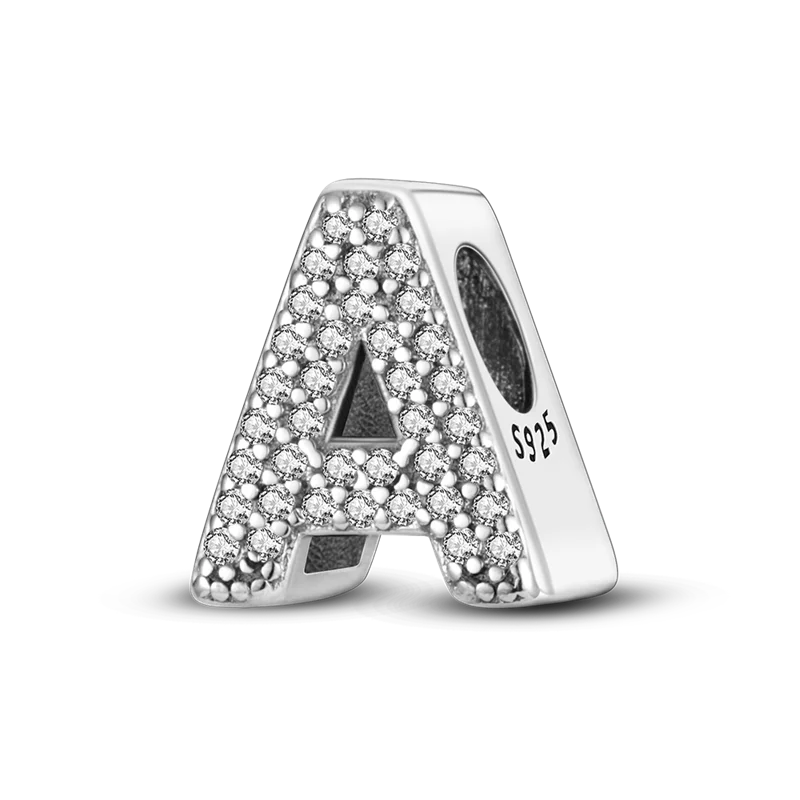 925 Sterling Silver Alphabet Charms
