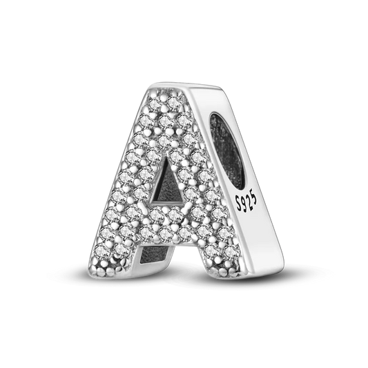 925 Sterling Silver Alphabet Charms