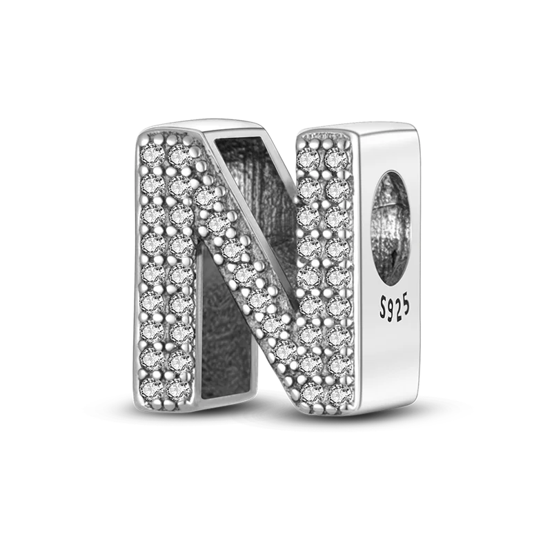 925 Sterling Silver Alphabet Charms