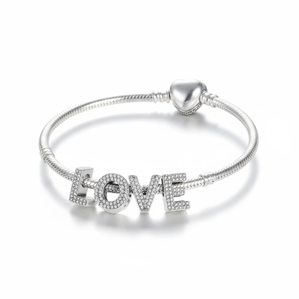 925 Sterling Silver Alphabet Charms