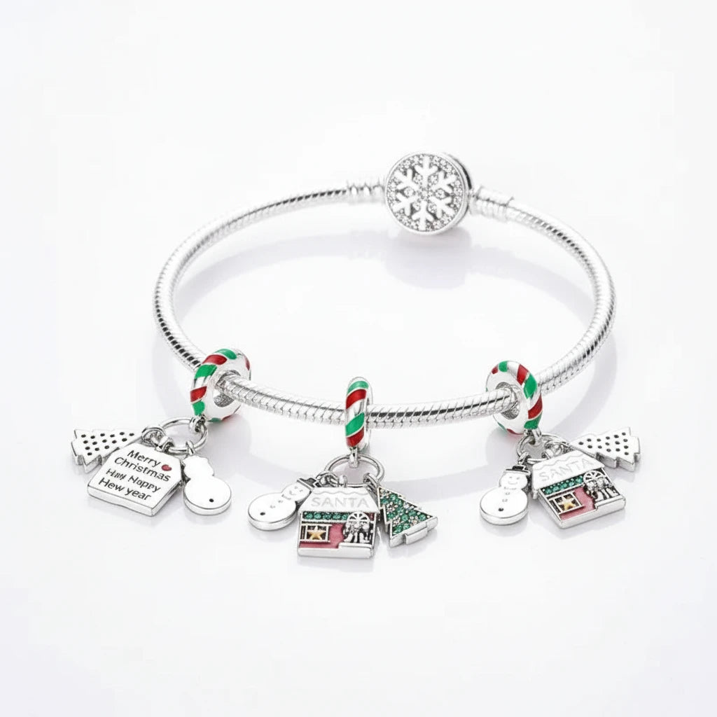 925 Sterling Silver Christmas Charms