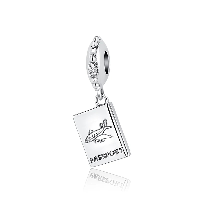 925 Sterling Silver Travel Charms