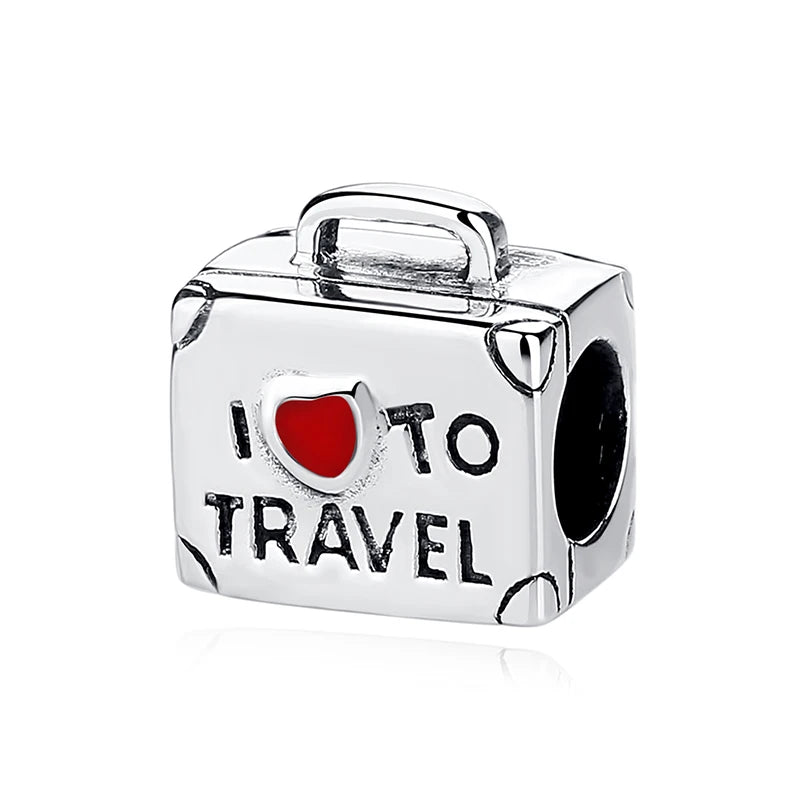925 Sterling Silver Travel Charms