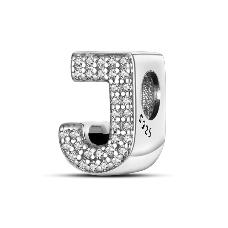 925 Sterling Silver Alphabet Charms