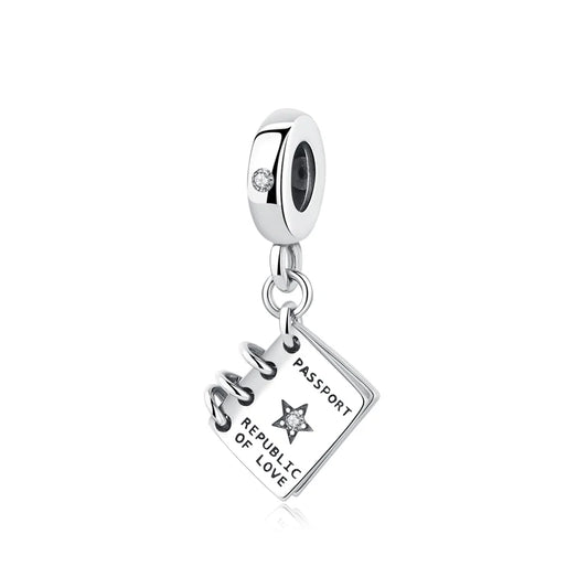 925 Sterling Silver Travel Charms