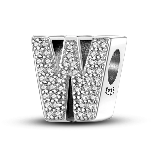 925 Sterling Silver Alphabet Charms