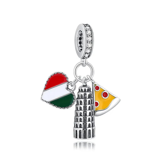 925 Sterling Silver Travel Charms